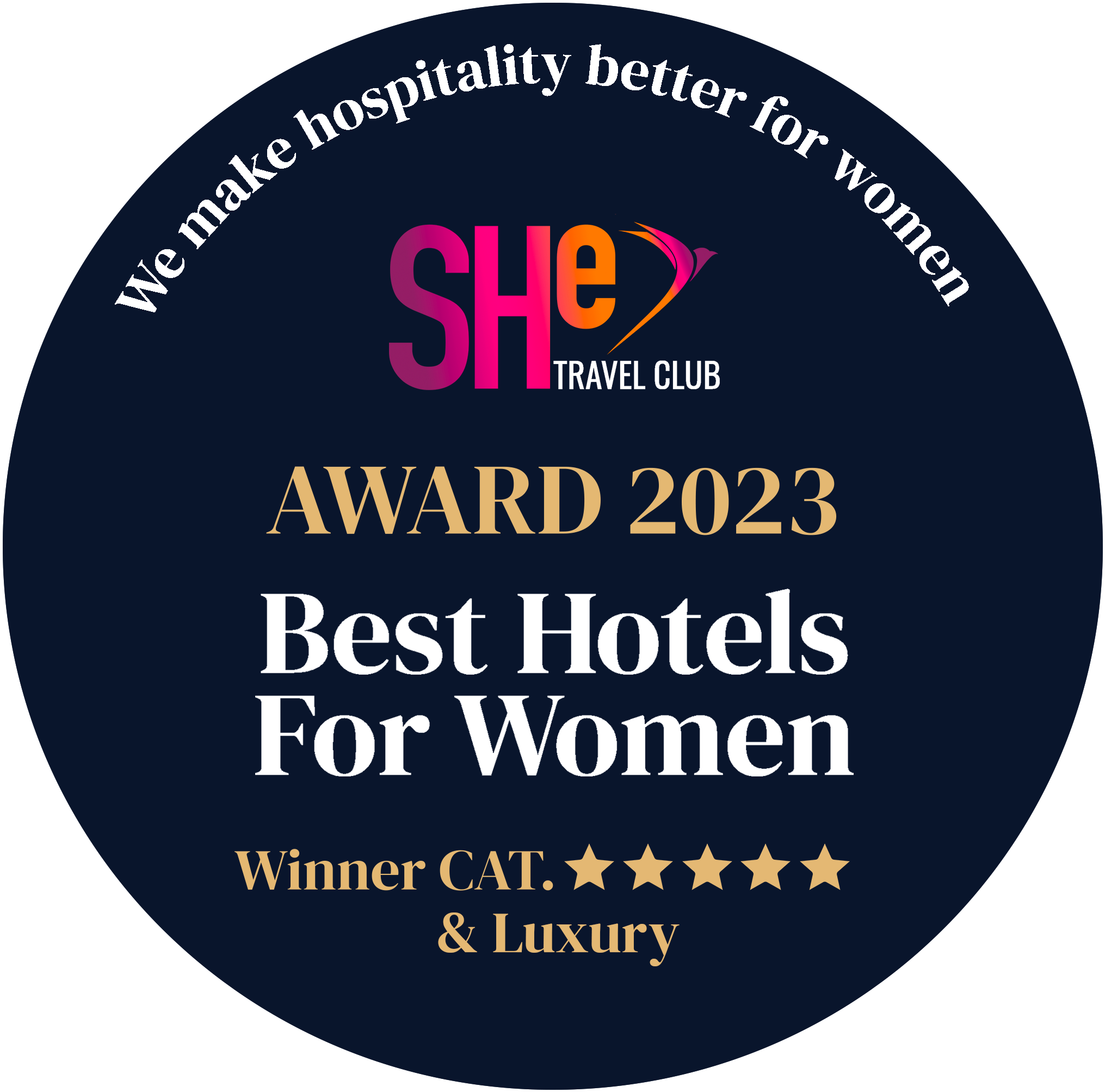 She Travel Club - Award 2023 Winner category Luxury